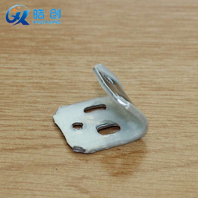 皓创厂家直供0.8mm五孔半套胶弹簧夹卡扣连接家具沙发五金配件