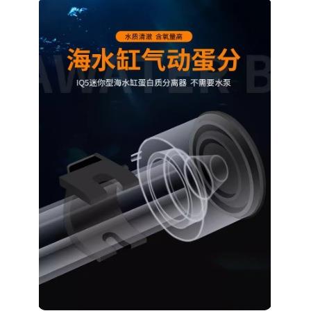 迷你蛋分 海水缸蛋白分离器气动免水泵蛋分器 小型蛋白过滤器海水