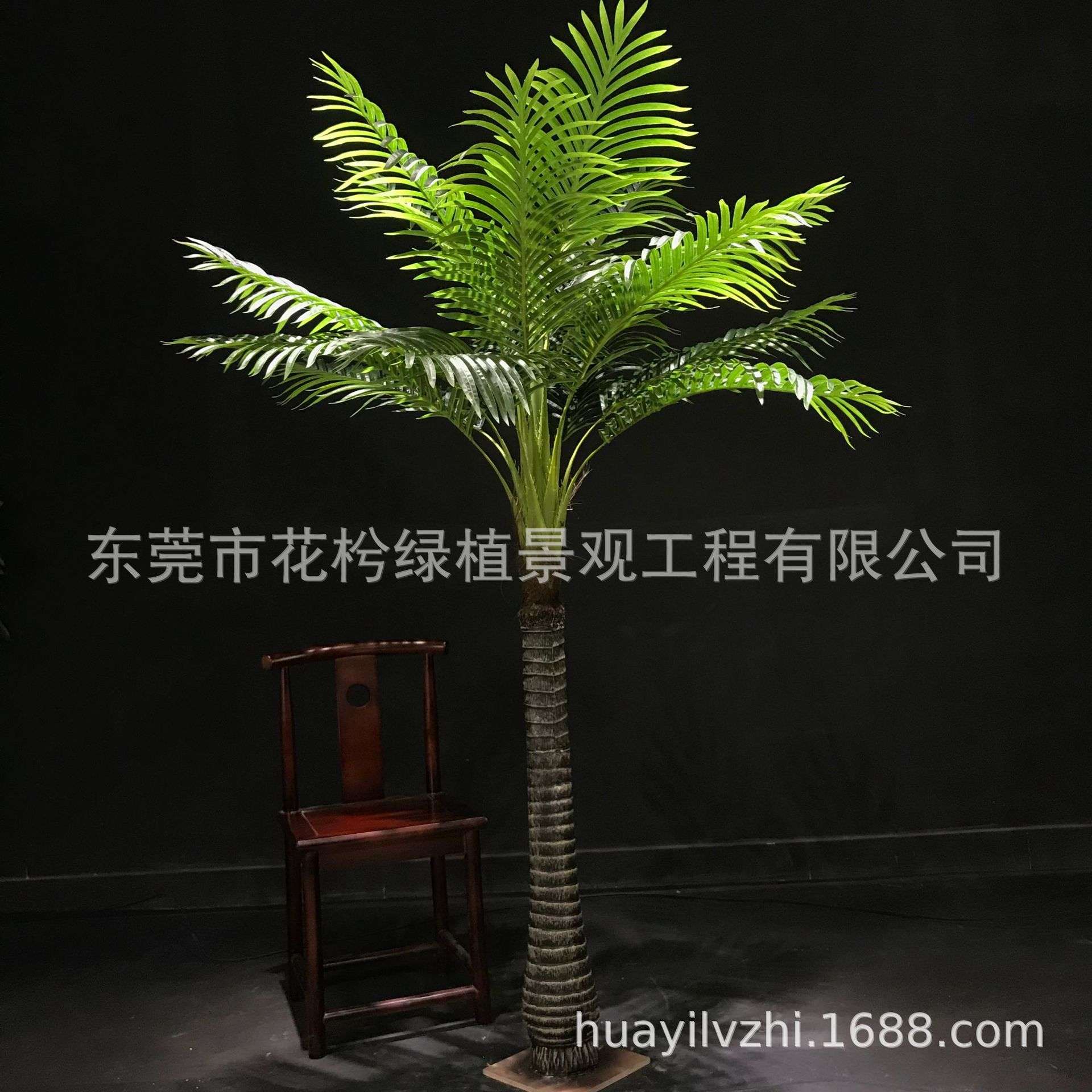 仿真棕榈树扇葵树蒲葵盆栽人造葵树盆景商场装饰造景摆件厂家直销