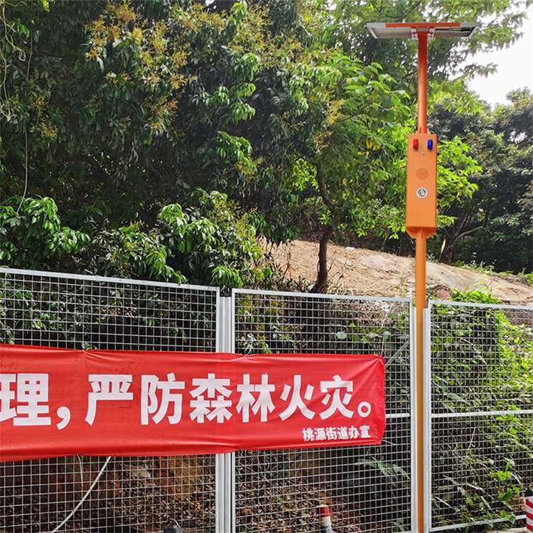 乾烽太阳能语音宣传杆工地景区高压设施户外防水感应语音宣传杆