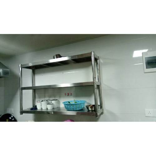 不锈钢壁挂式厨房置物架上墙架子墙上吊架挂墙架饭店调料架碗盘架