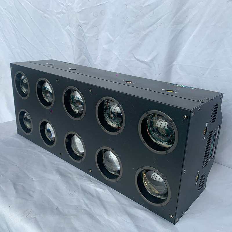 10颗80W LED矩阵灯DMX曝闪灯染色辅光全彩矩阵氛围灯舞台演出光束