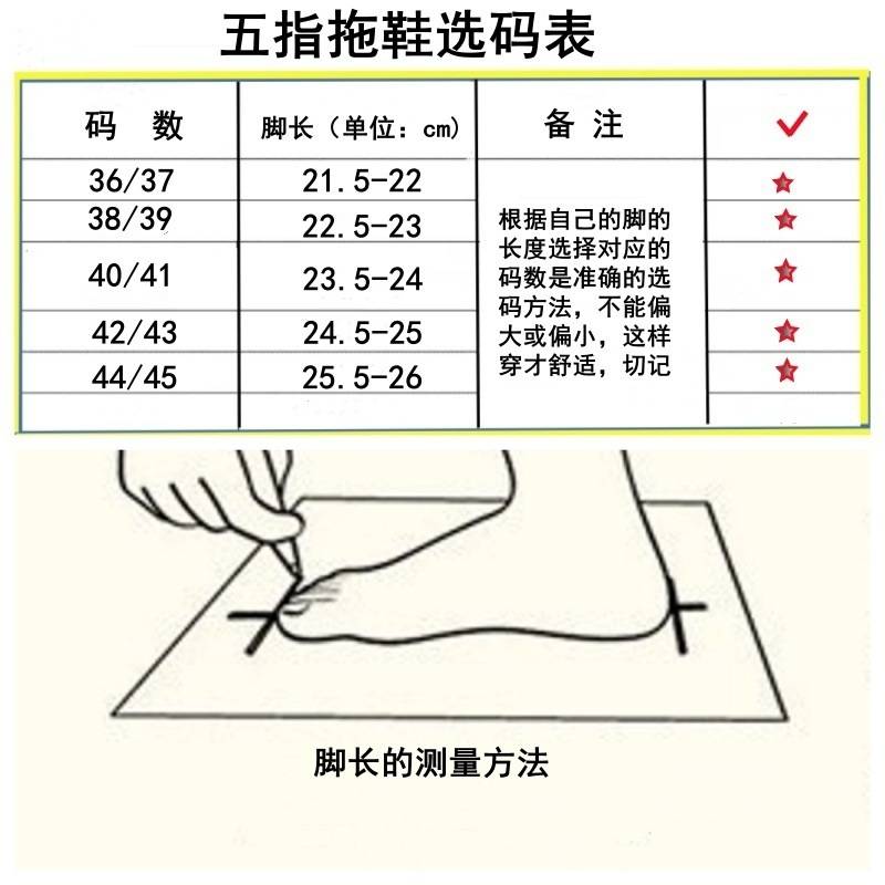 五指防臭防滑按摩凉拖