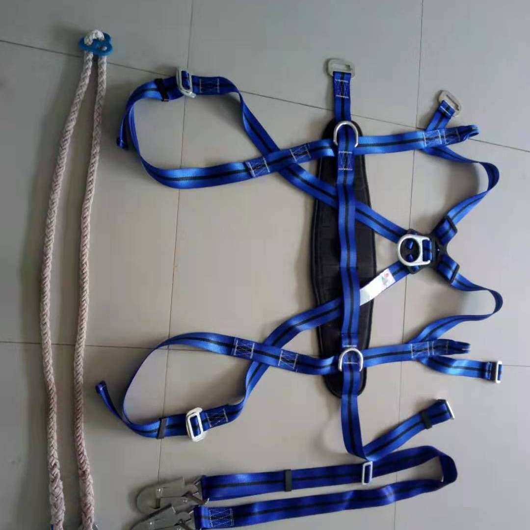 电工安全腰带安全绳全方位五点式高空作业防坠落爬杆双背