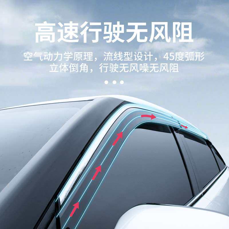 适用2023款福特锐界L汽车用品改装配件23晴雨挡雨板车窗雨眉PLUS