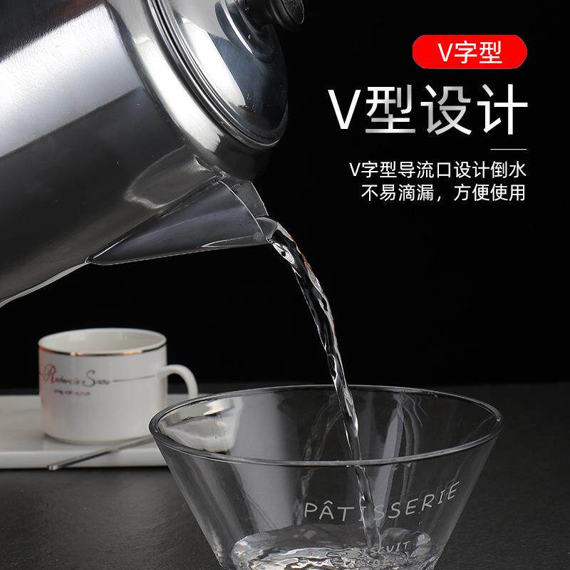 厂家直销港式奶茶壶金冠咖啡壶冲茶壶拉茶壶铝壶丝袜奶茶专用壶3L