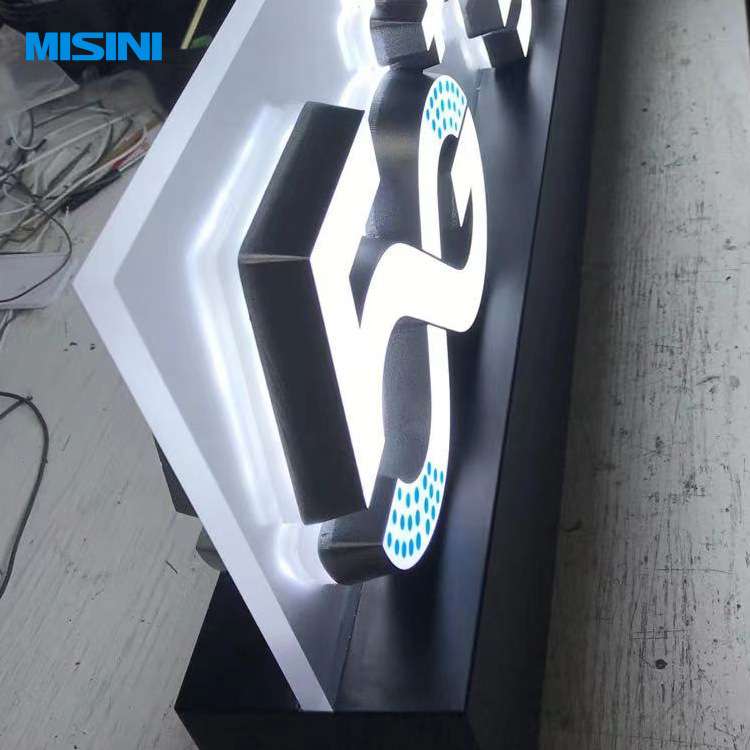 模具橱柜展柜柜台迷你发光字led标牌手机广告标牌展示架