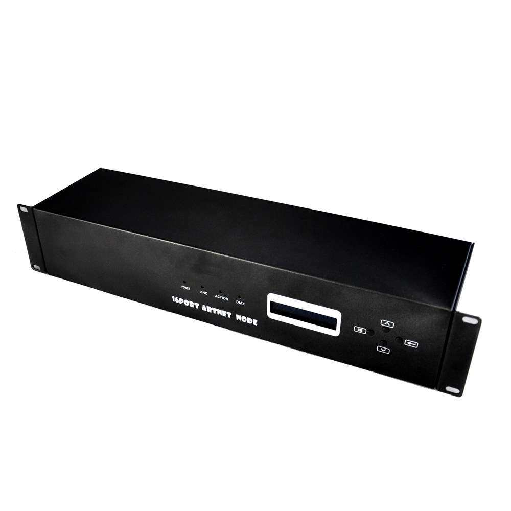 新款16路Art-Net-DMX512网络转化器 Ethernet端口 音响插输入输出