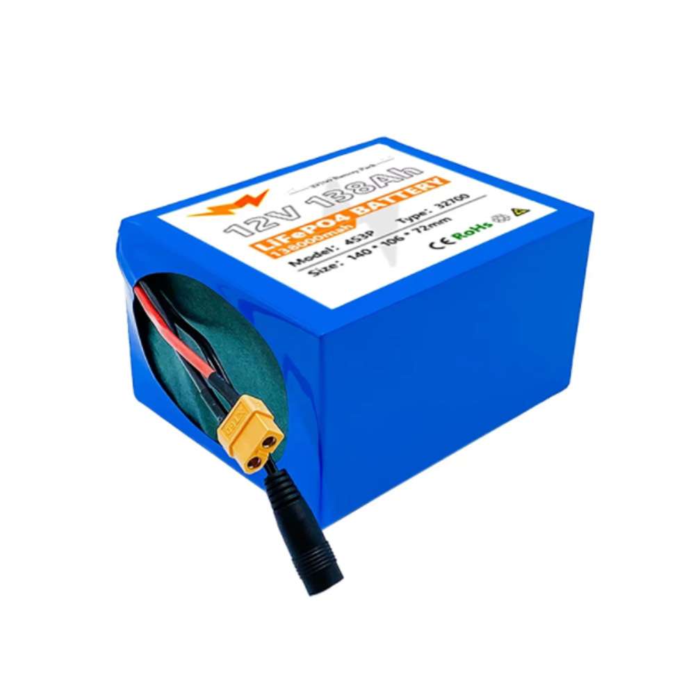 32700 Lifepo4电池12V电池组138000mAh 4S3P内置40A平衡BMS