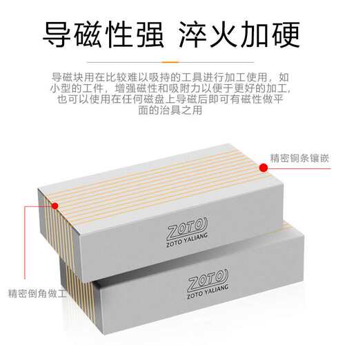 平面磨床导磁块细目导磁块V型导磁块磨床过磁器磨床磁铁F35A F35B