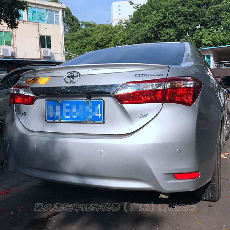 适用卡罗拉尾翼14-18卡罗拉后玻璃顶翼卡罗拉双擎改装免打孔尾翼