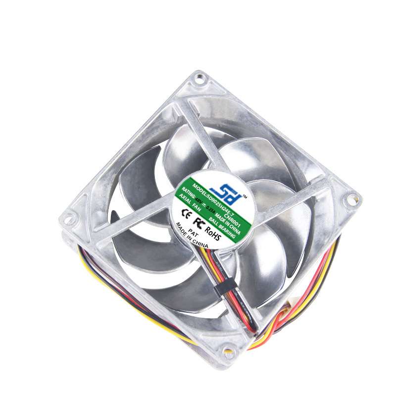 9025全金属 48V 0.23A 9CM/厘米 四线PWM温控耐高温散热风扇