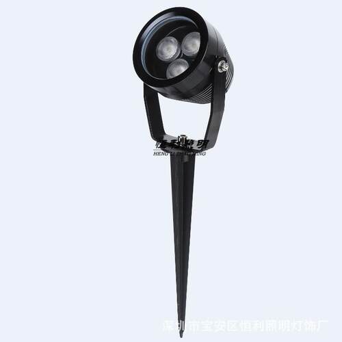 led户外投射灯3W5W6W外墙照明投光灯瓦楞瓦片防水草坪插地小射灯