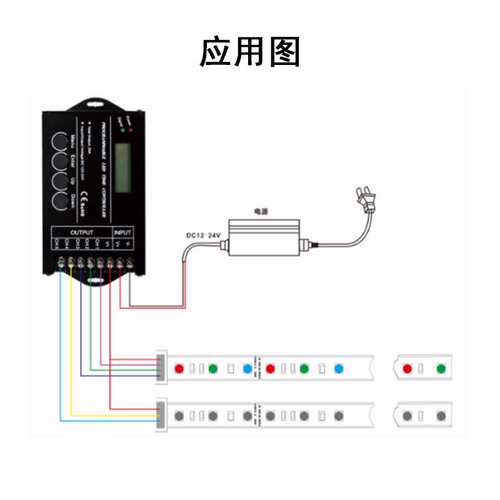 led灯光控制系统定时开关智能控制器低压调光时间控制器tc420