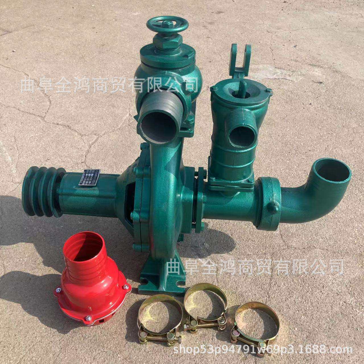 单叶轮3寸抽水泵柴油机水泵机组扬程70米增压泵农田灌溉离心泵