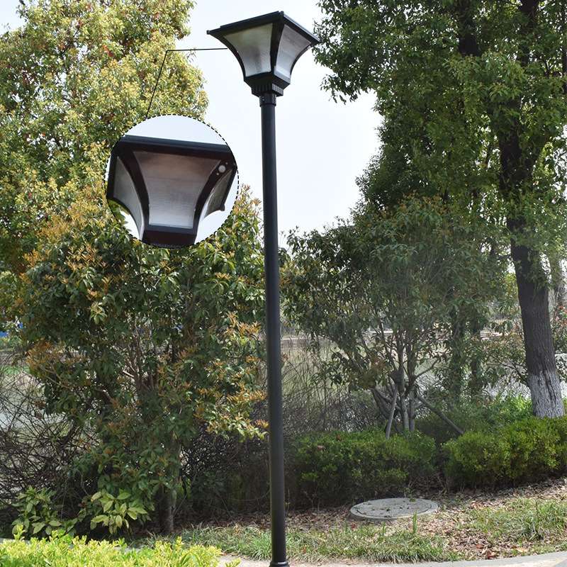 庭院高杆灯路灯小区户外3米led草坪景观灯头家用花园别墅庭院灯