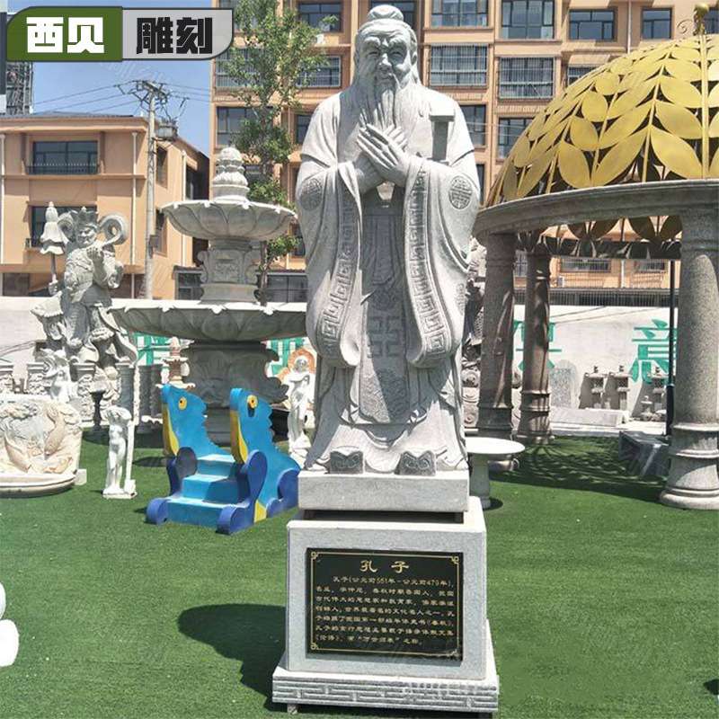 大理石人物兵马俑雕塑 石雕仿古兵马俑摆件 石材古代人物雕塑