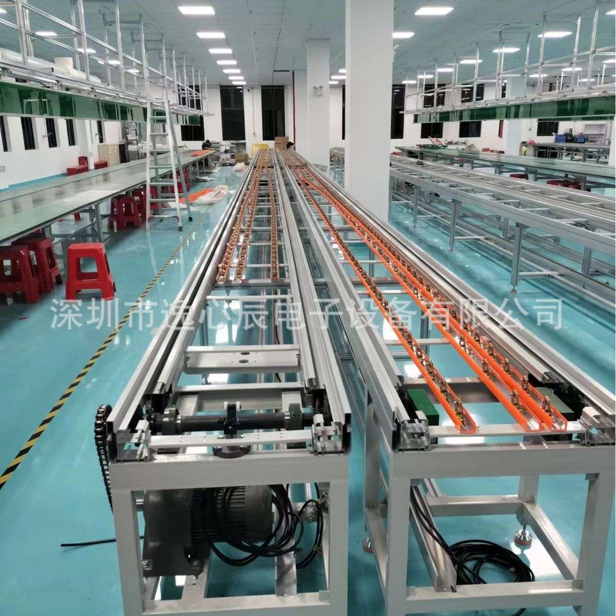 全案设计无创水光仪总装流水线顶升移载返板升降旋转式工装线