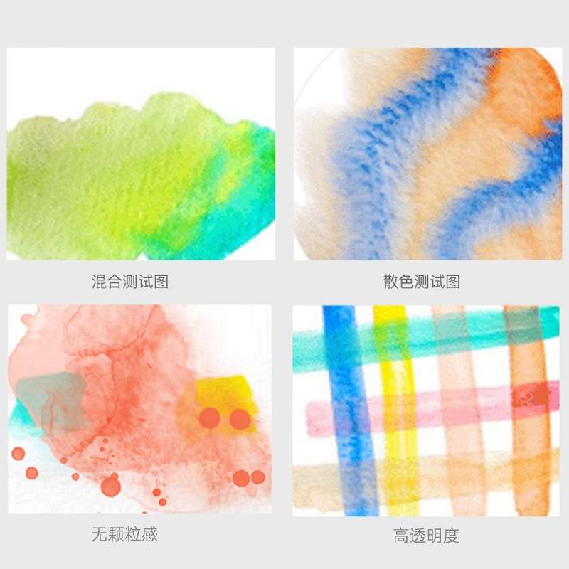 温莎牛顿歌文艺术家24色透明固体水彩颜料套装便携铁盒美术生专用