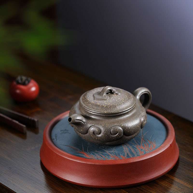 景州仿古如意紫砂壶原矿正宗粗砂紫玉金砂茶壶大师级茶具厂家