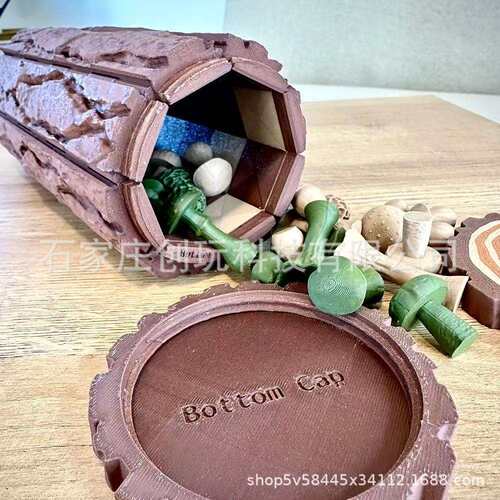 Roll-Up Forest Chess Set - Log 卷起式森林象棋套装3d打印爆款
