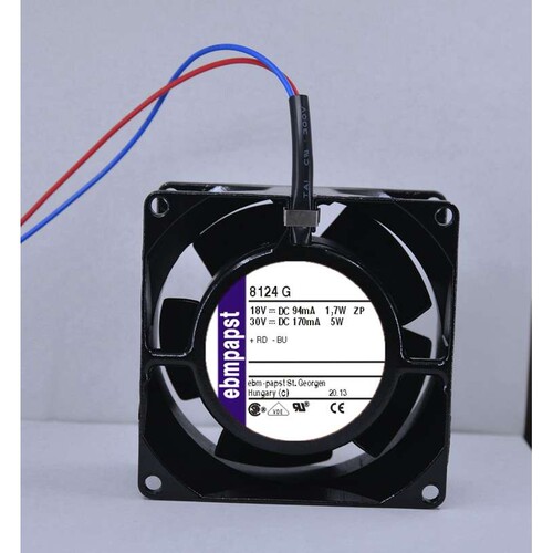 德国PAPST TYP 8124/8124G/8124K 18-30V 24V 8CM全金属直流风机