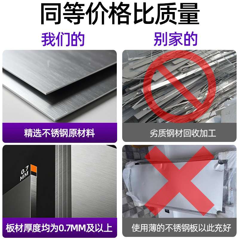 不锈钢组装货架商用厨房餐具架速装储物架可调节层板置物架