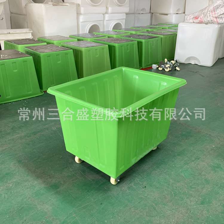 布草收纳桶  酒店服装工厂车间用周转桶 酒店垃圾处理桶带轮子
