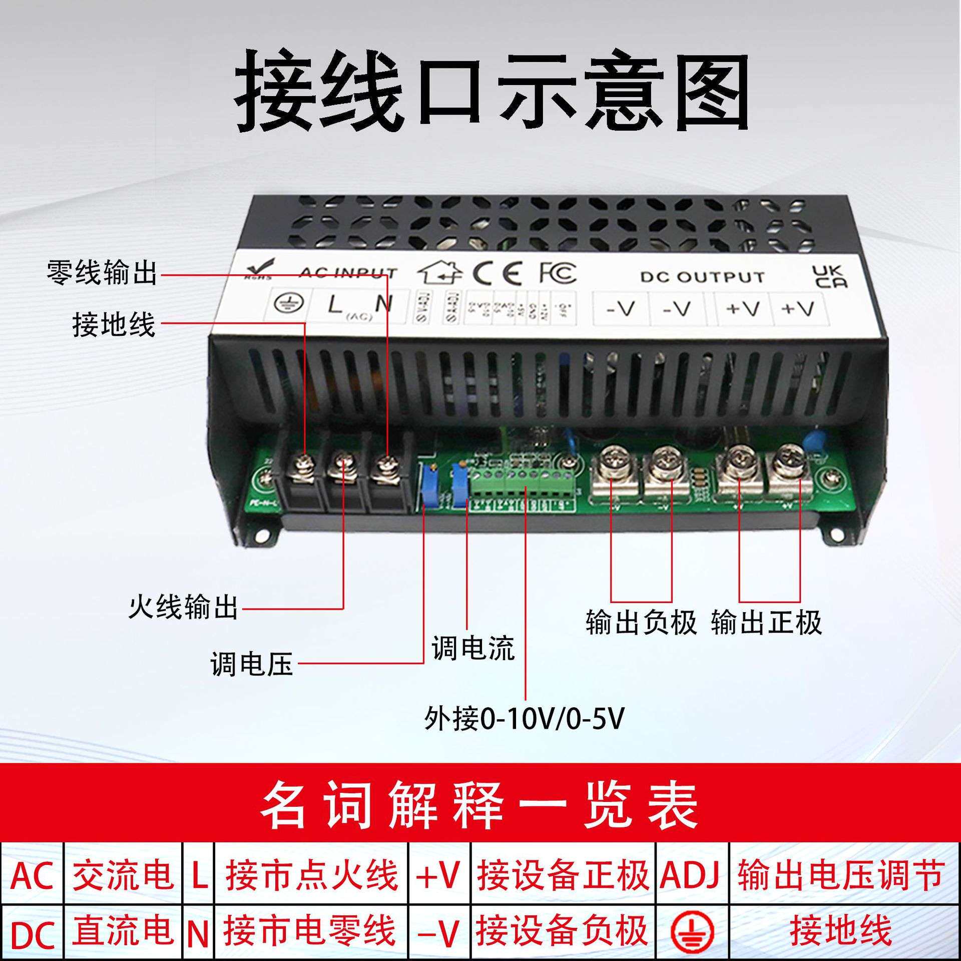 大功率开关电源2000W3500W5000W220V交流转12V24V36V60V直流电源