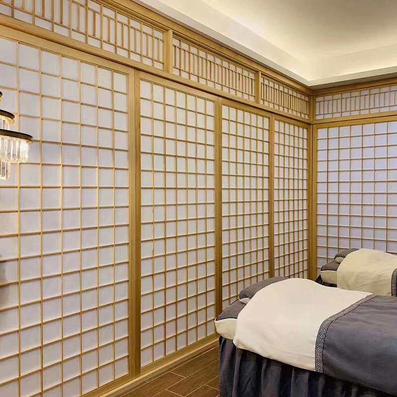 日式推拉门格子移门折叠门榻榻米隔断门和室门樟子实木门家用