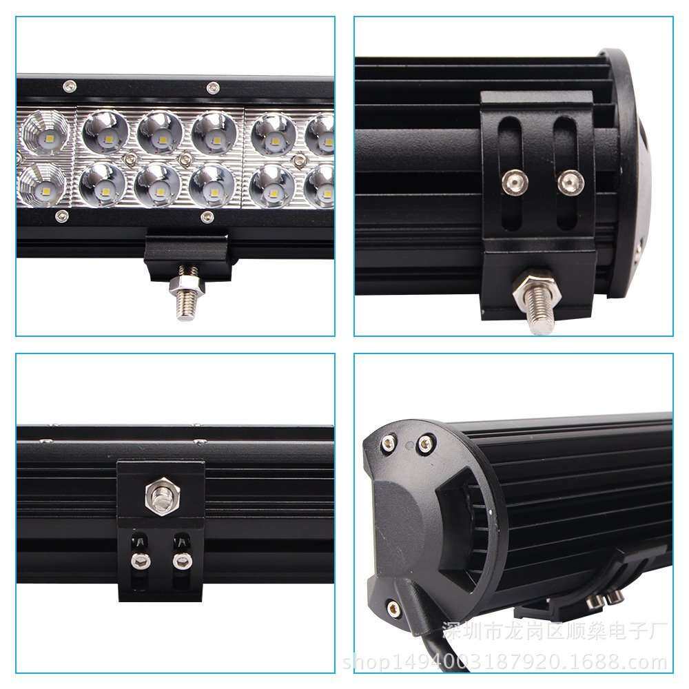厂家直销LED light bar 126W工作灯汽车射灯改装车顶灯大灯长条灯