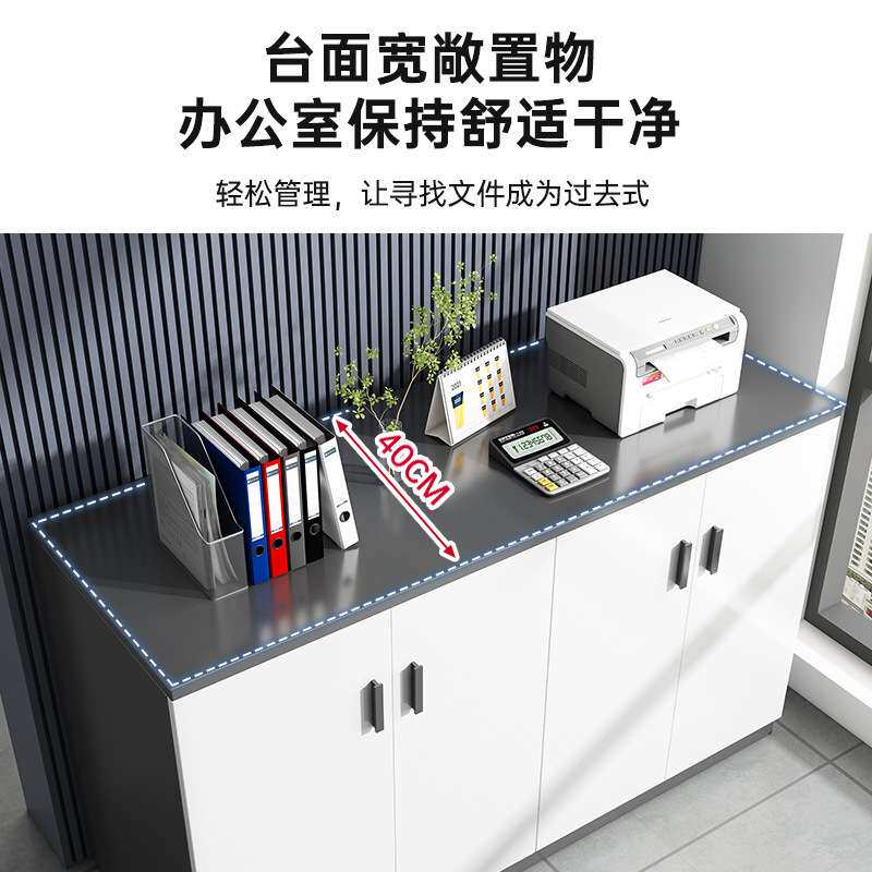 文件柜资料柜办公室置物柜员工档案柜凭证收纳柜子储物柜落地矮柜