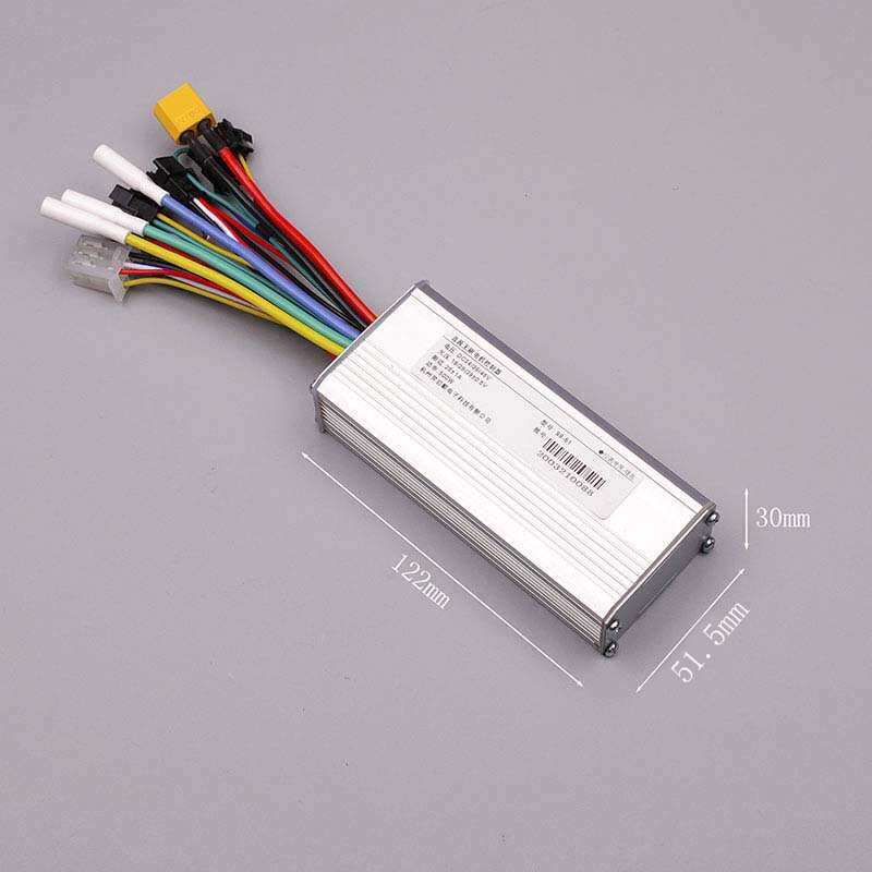 LCD液晶仪表无刷电机控制器套24V36V48V500W电压可设置助力断电刹