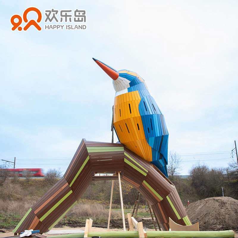 鸟造型儿童组合滑梯主题IP规划主题乐园设计户外大型游乐设备厂家