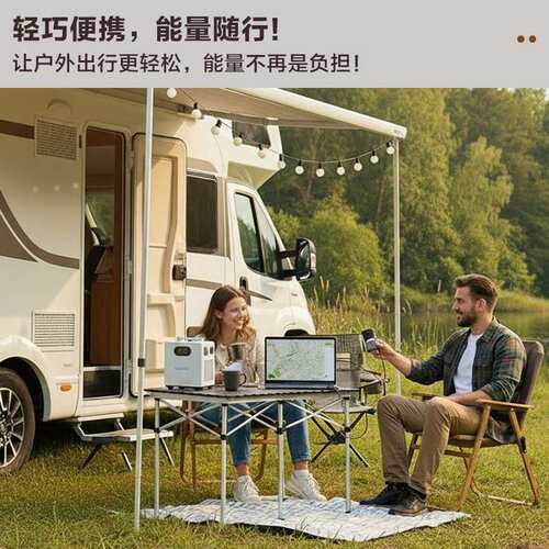 户外光伏储能一体机2度电1000w磷酸铁锂储能系统电源便携式电池