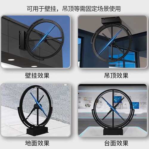 2026新款3D祼眼全息灯箱圆形户外防水挂墙式侧挂立体广告牌摆摊