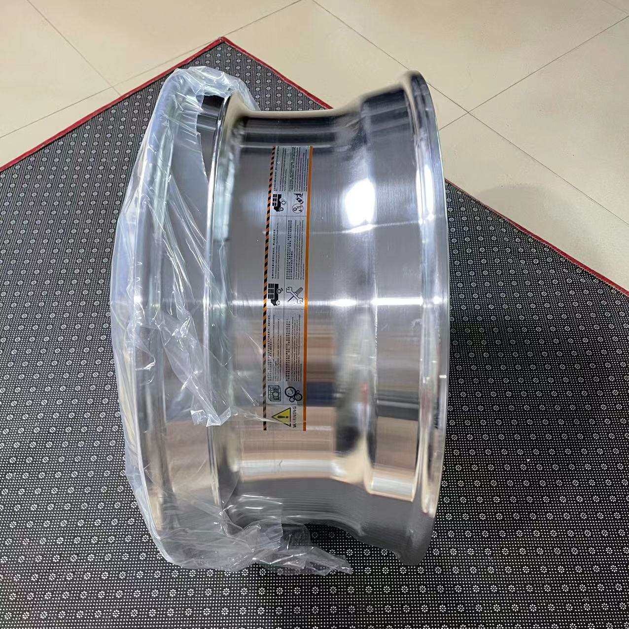 锻造铝合金轮毂9*22.5配套轮胎12R22.5现货 22.5寸挂车铝轮