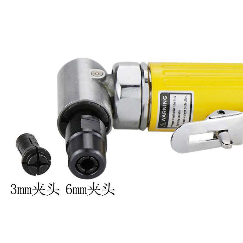 海飞鲨80MA气动90度刻磨机直角风磨弯头打磨机砂光抛光机3mm6mm