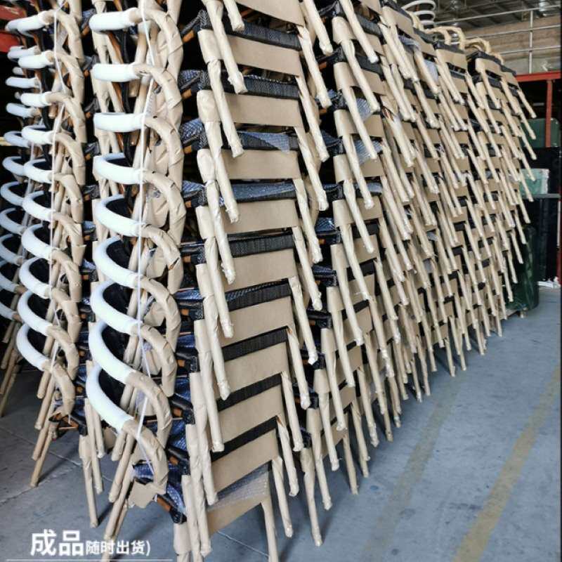 户外藤椅庭院休闲简约桌椅星咖啡厅奶茶店阳台花园铁艺巴克椅家具