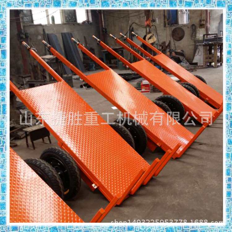 电动手推平板车 建筑工地使用电动工具车 电动拉货车 运送砖坯车
