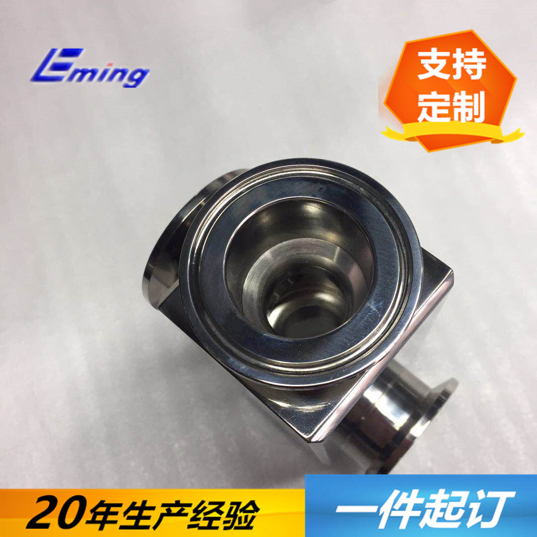 不锈钢316L焊接及内孔镀铬抛光,使用在液体灌装头上面