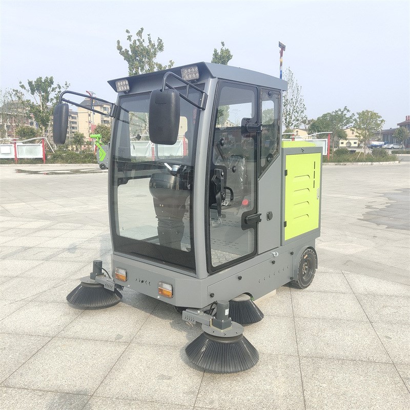 小型电动驾e驶室扫路车 树叶石子垃圾收集车 路面清扫车