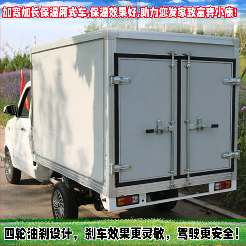 2米6电四轮车左侧方向盘电商果农新零售地摊可配增程器可载重2吨