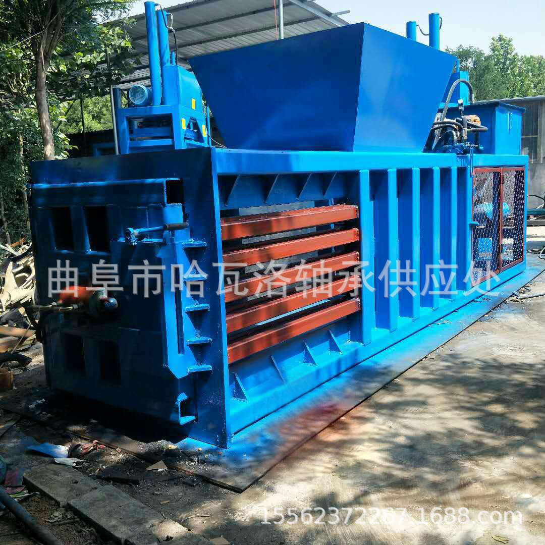 卧式废纸液压打包机多少钱 塑料瓶废纸箱压包机 卧式废纸板打包机