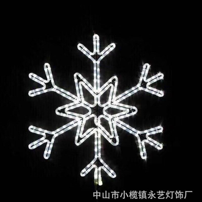 简易LED造型装饰灯雪花图案灯花灯工艺造型灯节日陈美圣诞灯具