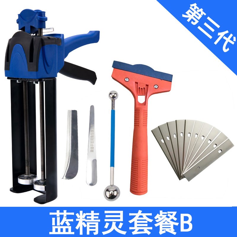 美缝剂施工工具双管美缝t胶枪手动省力王打胶机耐上炯套装神器专
