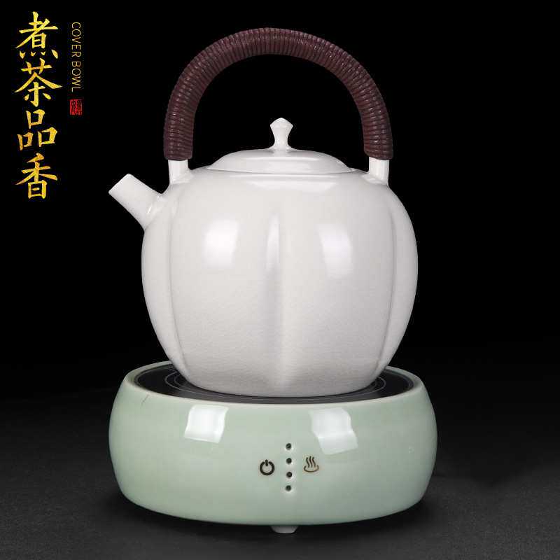 围炉煮茶的炉套装简约大容量提梁壶家用烧水电陶炉泡茶加热煮茶器
