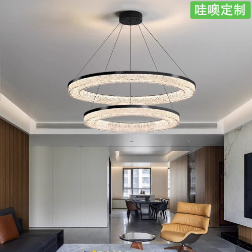 【哇噢】意式极简客厅吊灯高端轻奢别墅大厅主灯简约现代卧室灯
