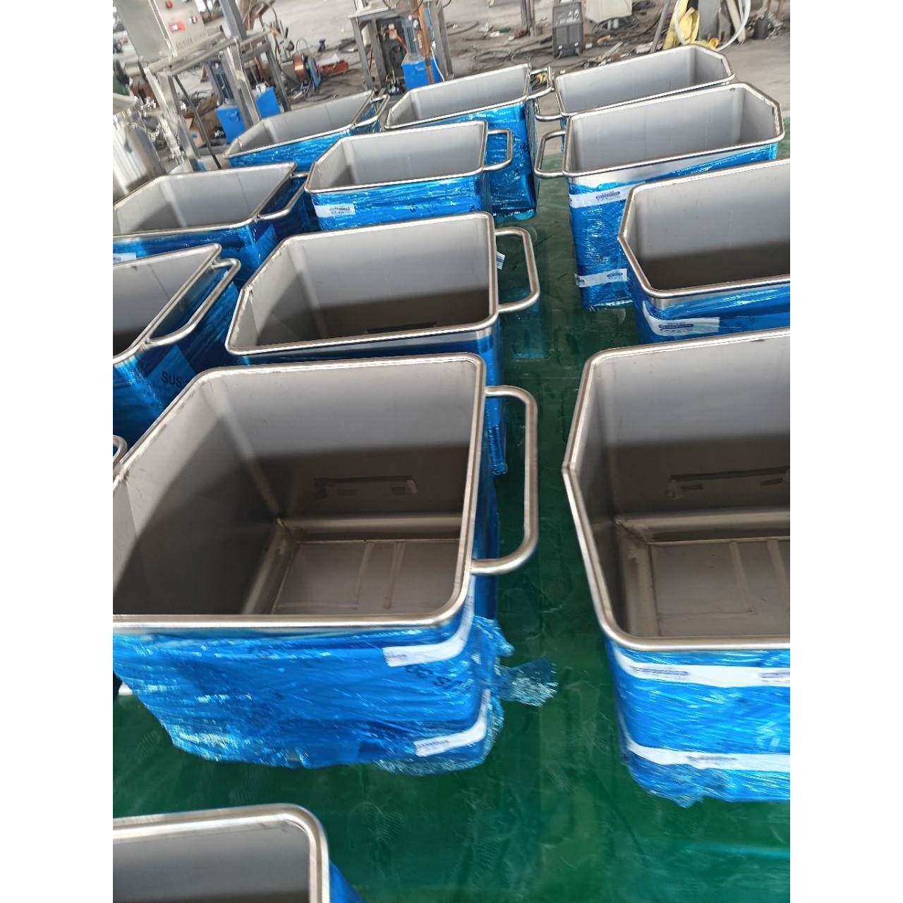 德铭盛产 不锈钢肉料车 200L物料小车 620mm内长的肉类小料车