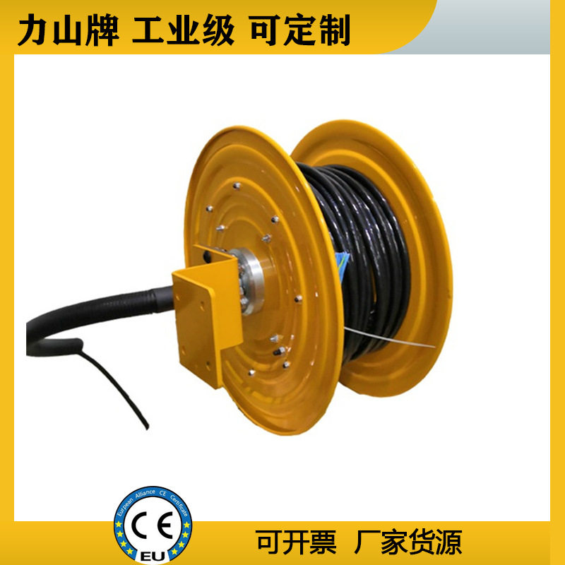叉车升降弹簧电缆卷筒力山卷盘金属港口岸电起重机电缆盘往复式